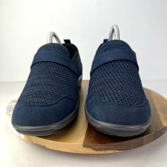 EUC OrthoFeet Blue Quincy Arch Support Orthopedic Slip On WOMEN'S 8 WIDE/39 - Picture 4 of 13